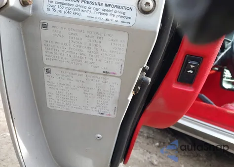 1996 Chevrolet Corvette from USA, damaged, VIN 1G1YY22P4T5103228